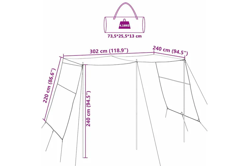Vidaxl Water Resistant Tarp With Roof Vidaxl Water Resistant Tarp With Roof