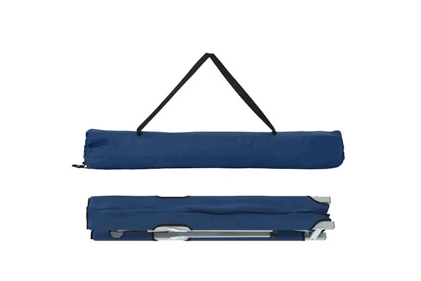 Vidaxl Folding Camping Bed Blue 194 X 62.5 X 42.5 Cm Oxford And Steel Vidaxl Folding Camping Bed Blue 194 X 62.5 X 42.5 Cm Oxford And Steel