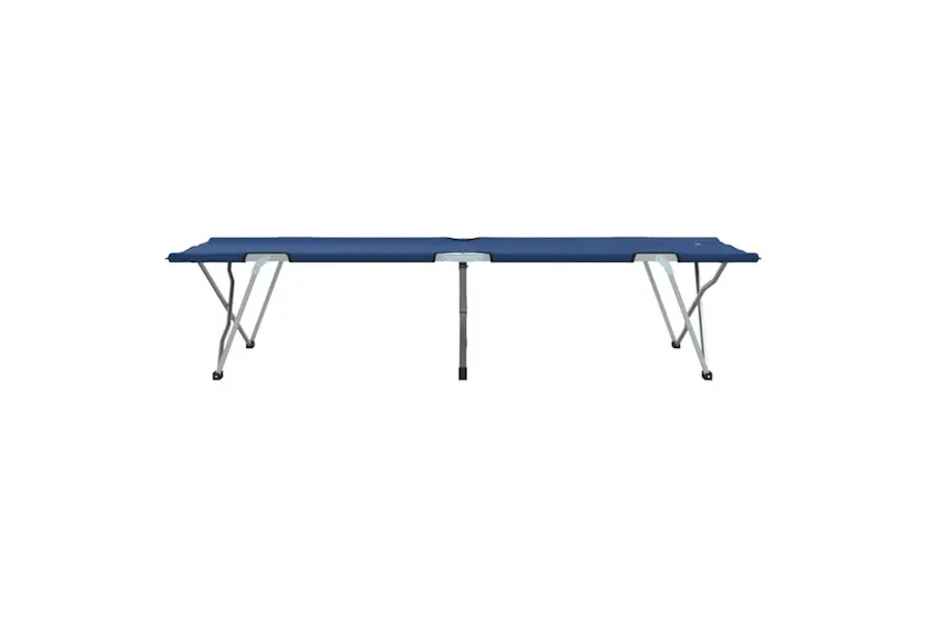 Vidaxl Folding Camping Bed Blue 194 X 62.5 X 42.5 Cm Oxford And Steel Vidaxl Folding Camping Bed Blue 194 X 62.5 X 42.5 Cm Oxford And Steel