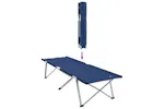 Vidaxl Folding Camping Bed Blue 194 X 62.5 X 42.5 Cm Oxford And Steel Vidaxl Folding Camping Bed Blue 194 X 62.5 X 42.5 Cm Oxford And Steel