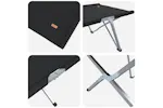 Vidaxl Folding Camping Bed Black 194 X 62.5 X 42.5 Cm Oxford And Steel Vidaxl Folding Camping Bed Black 194 X 62.5 X 42.5 Cm Oxford And Steel