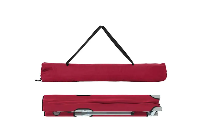 Vidaxl Folding Camping Bed Red 194 X 62.5 X 42.5 Cm Oxford And Steel Vidaxl Folding Camping Bed Red 194 X 62.5 X 42.5 Cm Oxford And Steel