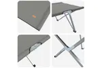 Vidaxl Folding Camping Bed Grey 194 X 62.5 X 42.5 Cm Oxford And Steel Vidaxl Folding Camping Bed Grey 194 X 62.5 X 42.5 Cm Oxford And Steel