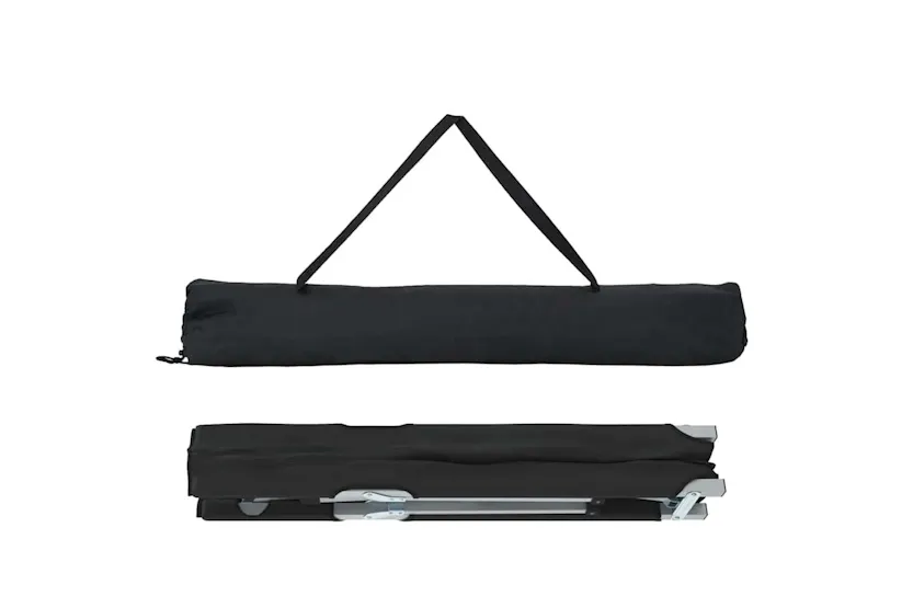 Vidaxl Folding Camping Bed Folding 2 Pcs Black 194 X 62.5 X 42.5 Cm Vidaxl Folding Camping Bed Folding 2 Pcs Black 194 X 62.5 X 42.5 Cm