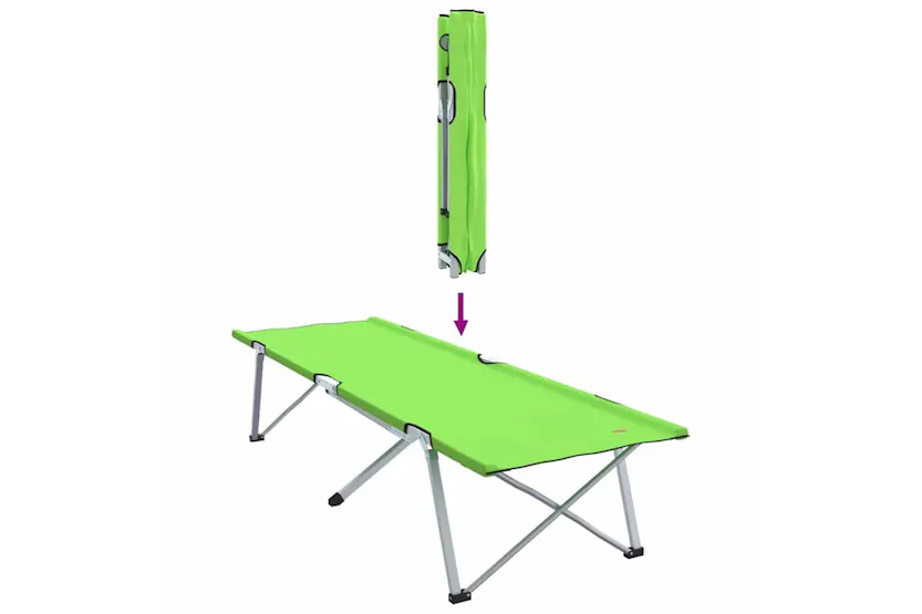 Vidaxl Folding Camping Bed Folding 2 Pcs Green 194 X 62.5 X 42.5 Cm Vidaxl Folding Camping Bed Folding 2 Pcs Green 194 X 62.5 X 42.5 Cm