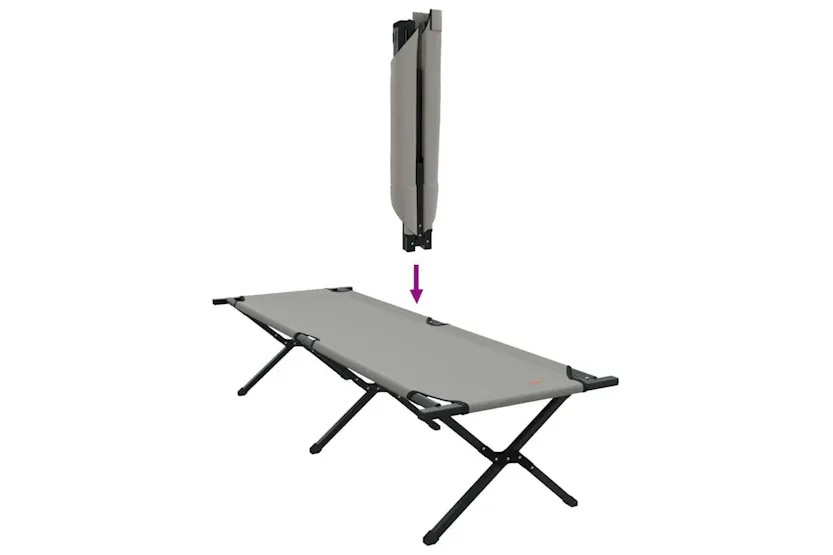 Vidaxl Folding Camping Bed Folding Grey 193 X 69 X 45 Cm Oxford Fabric Vidaxl Folding Camping Bed Folding Grey 193 X 69 X 45 Cm Oxford Fabric