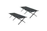 Vidaxl Folding Camping Bed 2 Pcs Black 193 X 69 X 45 Cm Oxford Fabric Vidaxl Folding Camping Bed 2 Pcs Black 193 X 69 X 45 Cm Oxford Fabric