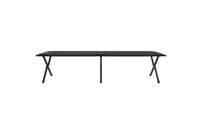 Vidaxl Folding Camping Bed Manual Black 210 X 80 X 46 Cm Oxford Fabric Vidaxl Folding Camping Bed Manual Black 210 X 80 X 46 Cm Oxford Fabric