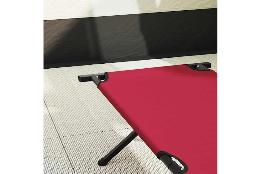 Vidaxl Folding Camping Bed Folding Red 210 X 80 X 46 Cm Oxford Fabric Vidaxl Folding Camping Bed Folding Red 210 X 80 X 46 Cm Oxford Fabric