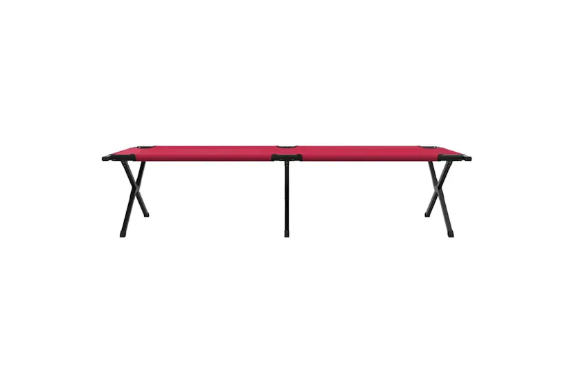 Vidaxl Folding Camping Bed Folding Red 210 X 80 X 46 Cm Oxford Fabric Vidaxl Folding Camping Bed Folding Red 210 X 80 X 46 Cm Oxford Fabric