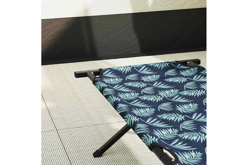 Vidaxl Folding Camping Bed Leaf Forest 210 X 80 X 46 Cm Oxford Fabric Vidaxl Folding Camping Bed Leaf Forest 210 X 80 X 46 Cm Oxford Fabric