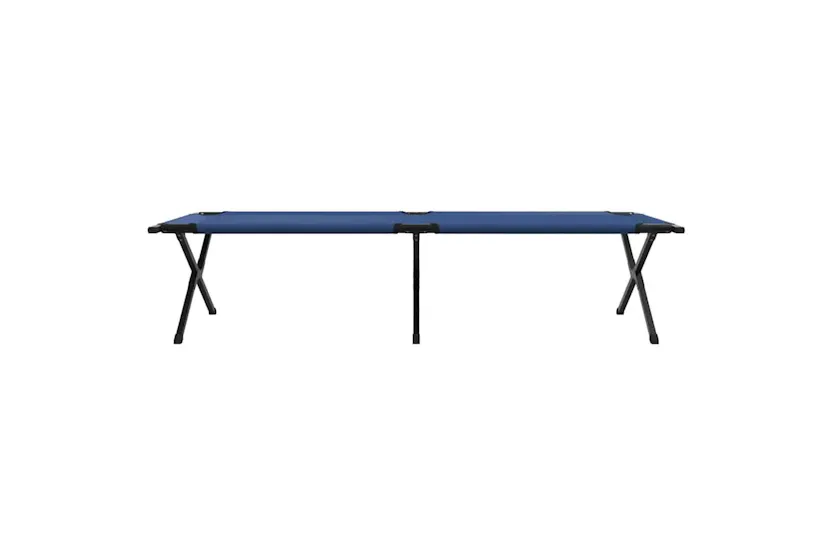 Vidaxl Folding Camping Bed 2 Pcs Blue 210 X 80 X 46 Cm Oxford Fabric Vidaxl Folding Camping Bed 2 Pcs Blue 210 X 80 X 46 Cm Oxford Fabric