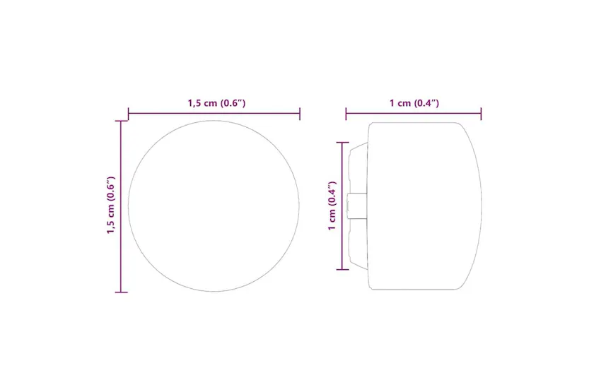 Vidaxl Football Table End Caps 10 Pcs Black 1.5 X 1.5 X 1 Cm Plastic Vidaxl Football Table End Caps 10 Pcs Black 1.5 X 1.5 X 1 Cm Plastic