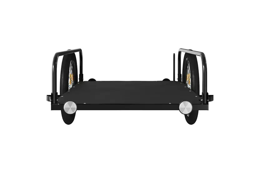 Vidaxl Bike Trailer Black 135x70x37 Cm Iron Vidaxl Bike Trailer Black 135x70x37 Cm Iron