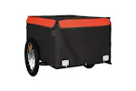 Vidaxl Bike Trailer Black And Orange 45 Kg Iron Vidaxl Bike Trailer Black And Orange 45 Kg Iron