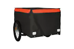 Vidaxl Bike Trailer Black And Orange 45 Kg Iron Vidaxl Bike Trailer Black And Orange 45 Kg Iron