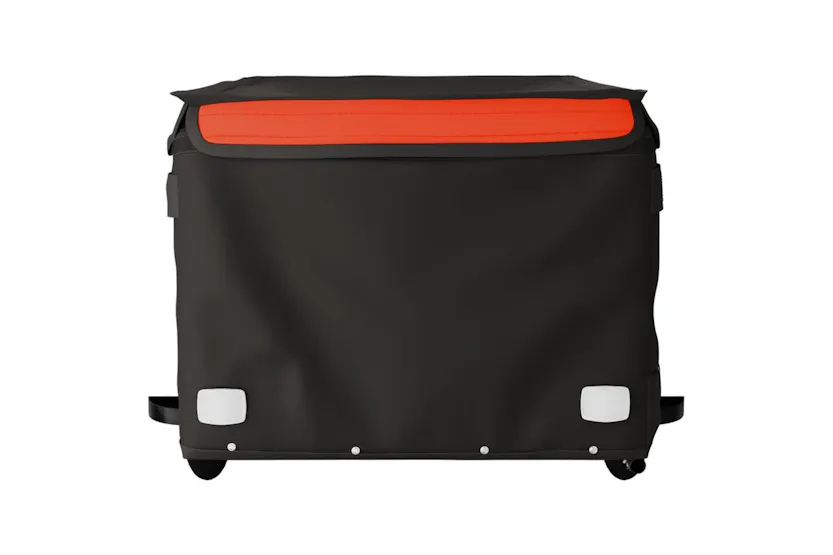 Vidaxl Bike Trailer Black And Orange 45 Kg Iron Vidaxl Bike Trailer Black And Orange 45 Kg Iron