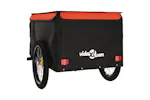 Vidaxl Bike Trailer Black And Orange 45 Kg Iron Vidaxl Bike Trailer Black And Orange 45 Kg Iron
