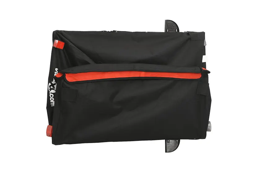 Vidaxl Bike Trailer Black And Orange 45 Kg Iron Vidaxl Bike Trailer Black And Orange 45 Kg Iron