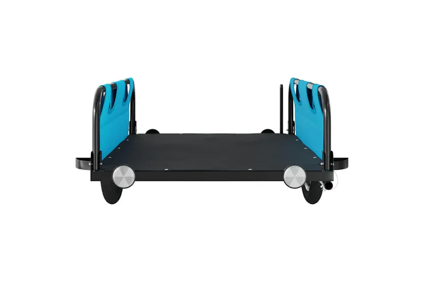 Vidaxl Bike Trailer Blue Oxford Fabric And Iron Vidaxl Bike Trailer Blue Oxford Fabric And Iron