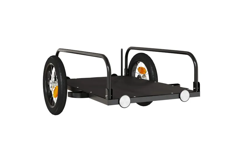Vidaxl Bike Trailer Black 122x53x31 Cm Iron Vidaxl Bike Trailer Black 122x53x31 Cm Iron