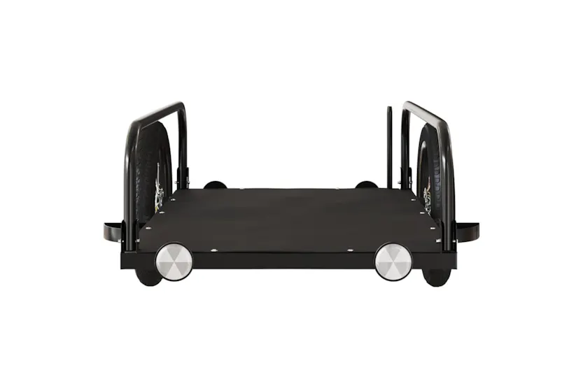 Vidaxl Bike Trailer Black 122x53x31 Cm Iron Vidaxl Bike Trailer Black 122x53x31 Cm Iron