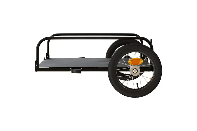 Vidaxl Bike Trailer Black 122x53x31 Cm Iron Vidaxl Bike Trailer Black 122x53x31 Cm Iron
