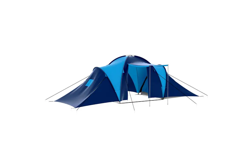 Vidaxl Camping Tent Polyester 9 Persons Blue-dark Blue Vidaxl Camping Tent Polyester 9 Persons Blue-dark Blue
