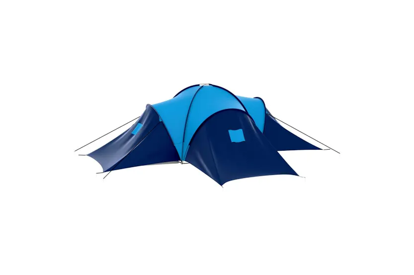 Vidaxl Camping Tent Polyester 9 Persons Blue-dark Blue Vidaxl Camping Tent Polyester 9 Persons Blue-dark Blue