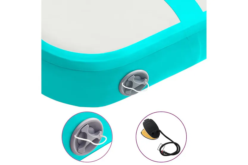 Vidaxl Inflatable Gymnastics Mat With Pump 60x100x20 Cm Pvc Green Vidaxl Inflatable Gymnastics Mat With Pump 60x100x20 Cm Pvc Green