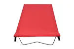 Vidaxl Camping Bed 180x60x19 Cm Oxford Fabric And Steel Red Vidaxl Camping Bed 180x60x19 Cm Oxford Fabric And Steel Red