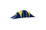 Vidaxl Camping Tent Polyester 9 Persons Blue-yellow Vidaxl Camping Tent Polyester 9 Persons Blue-yellow