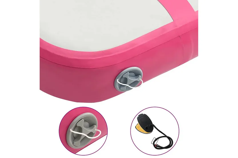 Vidaxl Inflatable Gymnastics Mat With Pump 60x100x20 Cm Pvc Pink Vidaxl Inflatable Gymnastics Mat With Pump 60x100x20 Cm Pvc Pink