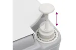 Vidaxl Portable Camping Toilet Grey And White 22+12 L Hdpe Vidaxl Portable Camping Toilet Grey And White 22+12 L Hdpe