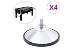 Vidaxl Football Table Feet 4 Pcs Chrome M10 Vidaxl Football Table Feet 4 Pcs Chrome M10