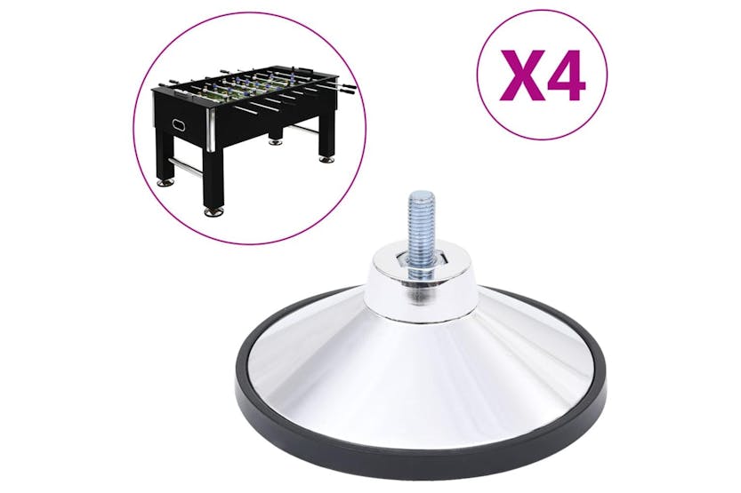 Vidaxl Football Table Feet 4 Pcs Chrome M10 Vidaxl Football Table Feet 4 Pcs Chrome M10