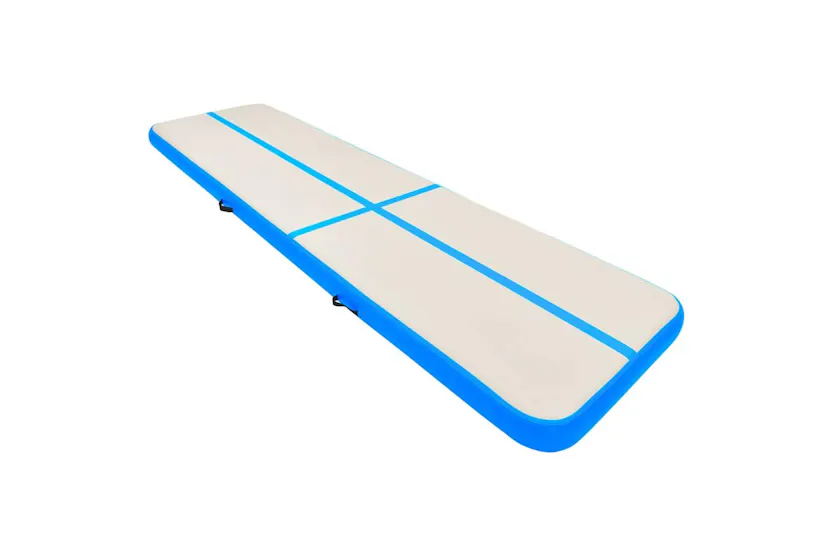 Vidaxl Inflatable Gymnastics Mat With Pump 800x100x15 Cm Pvc Blue Vidaxl Inflatable Gymnastics Mat With Pump 800x100x15 Cm Pvc Blue