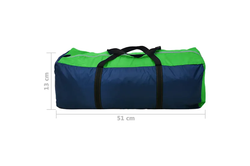 Vidaxl Camping Tent 4 Persons Navy Blue/green Vidaxl Camping Tent 4 Persons Navy Blue/green