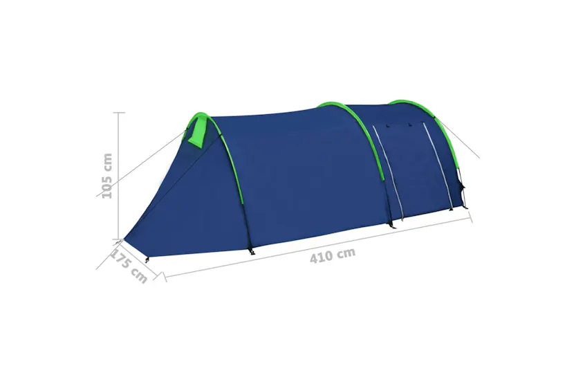 Vidaxl Camping Tent 4 Persons Navy Blue/green Vidaxl Camping Tent 4 Persons Navy Blue/green