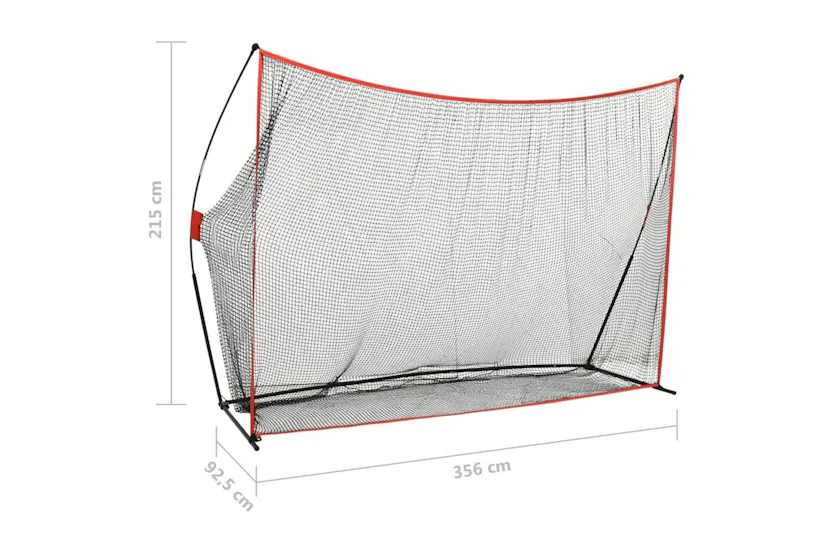 Vidaxl Golf Hitting Net 356x92.5x215 Cm Metal Vidaxl Golf Hitting Net 356x92.5x215 Cm Metal
