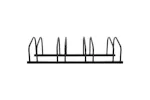 Vidaxl Bike Rack For 4 Bikes Black Steel Vidaxl Bike Rack For 4 Bikes Black Steel