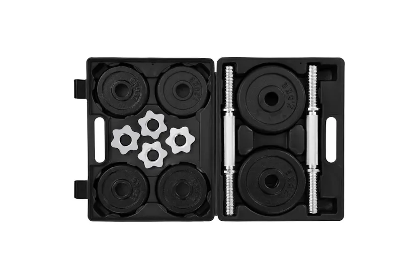 Vidaxl 15 Piece Dumbbell Set 20 Kg Cast Iron Vidaxl 15 Piece Dumbbell Set 20 Kg Cast Iron