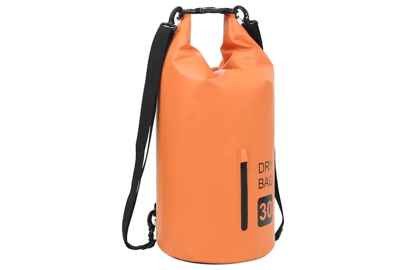 Vidaxl Dry Bag With Zipper Orange 30 L Pvc Vidaxl Dry Bag With Zipper Orange 30 L Pvc
