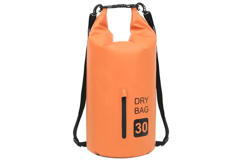 Vidaxl Dry Bag With Zipper Orange 30 L Pvc Vidaxl Dry Bag With Zipper Orange 30 L Pvc