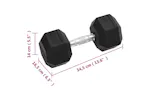 Vidaxl Dumbbell 17.5 Kg Cast Iron Vidaxl Dumbbell 17.5 Kg Cast Iron