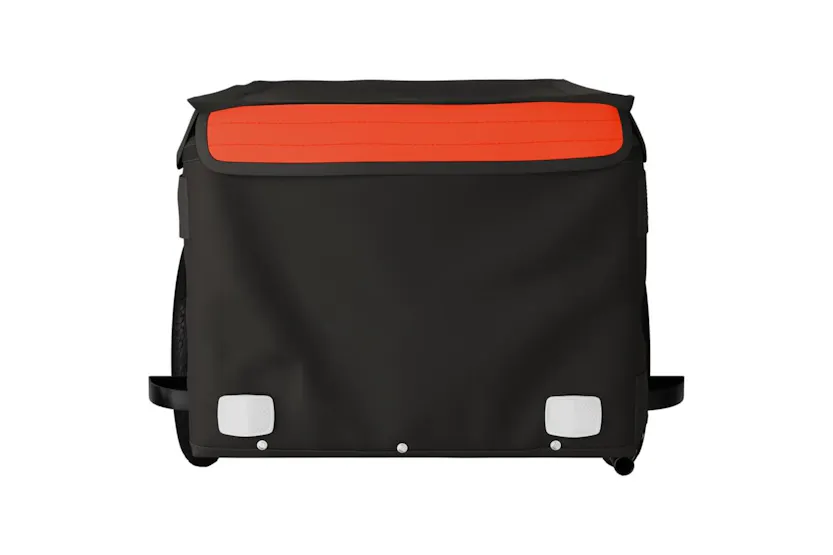 Vidaxl Bike Trailer Black And Orange 30 Kg Iron Vidaxl Bike Trailer Black And Orange 30 Kg Iron