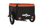 Vidaxl Bike Trailer Black And Orange 30 Kg Iron Vidaxl Bike Trailer Black And Orange 30 Kg Iron