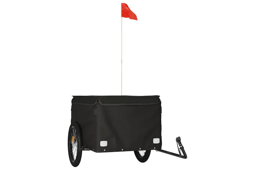 Vidaxl Bike Trailer Black 45 Kg Iron Vidaxl Bike Trailer Black 45 Kg Iron