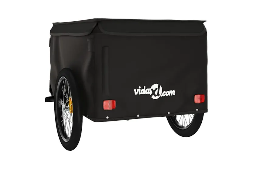 Vidaxl Bike Trailer Black 45 Kg Iron Vidaxl Bike Trailer Black 45 Kg Iron
