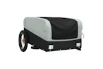 Vidaxl Bike Trailer Black And Grey 30 Kg Iron Vidaxl Bike Trailer Black And Grey 30 Kg Iron